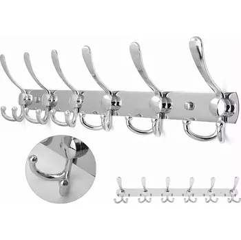 Věšák Hák na věšák na oblečení, nástěnný věšák, věšák na šaty, ocel