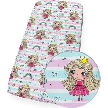 Prostěradlo PROSTĚRADLO 76x43 cm do postýlky LIONELO Aurora, BAVLNĚNÉ PREMIUM