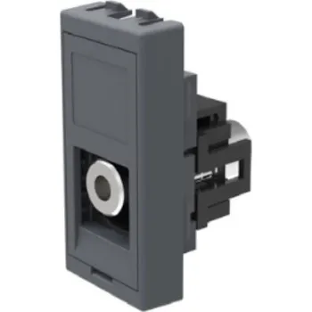 Elektrická zásuvka IBConnect Modul mini JACK 3,5 mm - malý 1/2 Barva: antracit