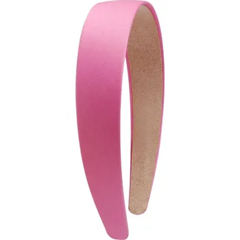 Čelenka Široká saténová čelenka na vlasy pro ženy | saténová čelenka, dámské stylové doplňky - Broskvová