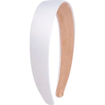 Čelenka Široká saténová čelenka na vlasy pro ženy | saténová čelenka, dámské stylové doplňky - šedá