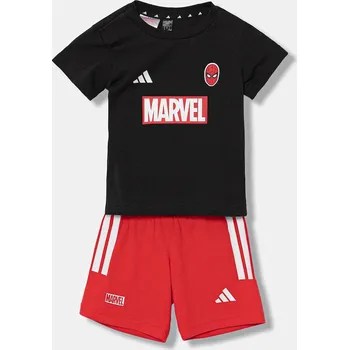 Dětská bavlněná souprava adidas Marvel červená barva, JW9968 33X, vel. 62