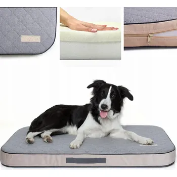 Pelíšek pro psa DOTTY Ortopedické pelíšek pro psa šedé, 120 cm x 85 cm