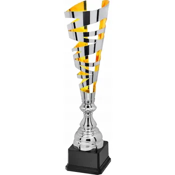 X660A Kovový pohár MULTICUT, stříbrno-zlatá barva, výška H-480 mm R-