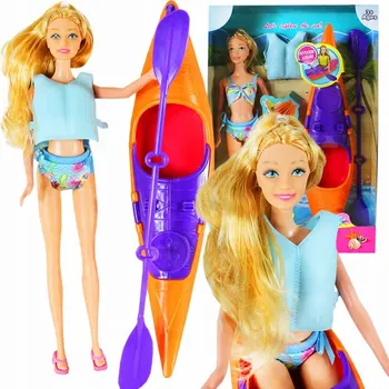 Panenka Panenka plavající s kajakem Kaibibi Sea Rowing