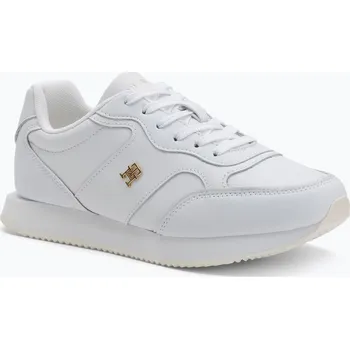 Dámské tenisky Dámské boty Tommy Hilfiger Leather Runner white