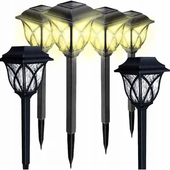 Venkovní osvětlení SOLÁRNÍ LAMPA LED ZAHRADNÍ ZAPICHOVACÍ SLOUPEK SOLÁRNÍ LAMPA ZAPICHOVACÍ 6 KS
