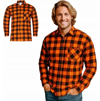 Pánská košile LEŽÉRNÍ PÁNSKÁ KOSTKOVANÁ KOŠILE MÓDNÍ, POHODLNÁ, BAVLNĚNÁ, VELIKOST vel. M