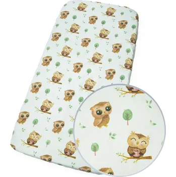 Prostěradlo PROSTĚRADLO 76x43 cm do postýlky LIONELO Aurora, BAVLNĚNÉ PREMIUM