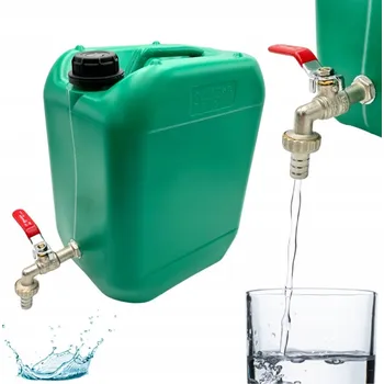 Kanystr Nádoba na vodu TradeMotion KANISTER 10L NA VODU S KOVOVÝM KOHOUTKEM, 5-10 l
