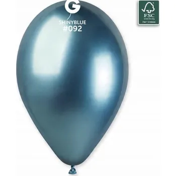 Balónek Balónek lesklý metalizovaný modrý #092 33cm 1 Ks