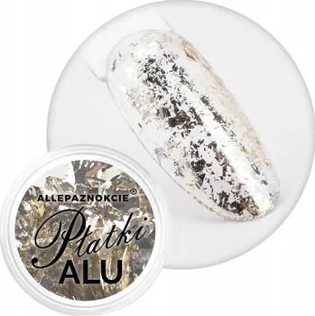 Prášek na nehty Ozdoby Na Nechty ALLEPAZNOKCIE 0,2g Metalické hliníkové vločky Alu Č. 9