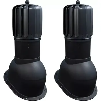 ROTOX - B - Střešní větrací komínek s turbínou pr. 150 mm, černá