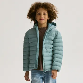 Chlapecká bunda Reserved - Prošívaná bunda s kapucí - bleděmodrá - 608CC-05X - 608CC-05X-146-2