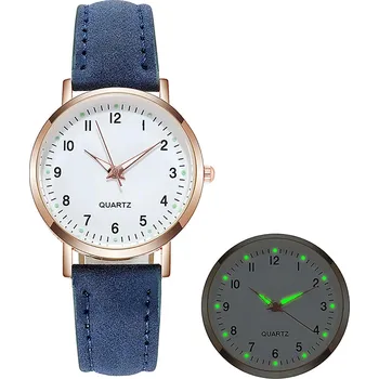 Hodinky Svítící luxusní dámské hodinky - Modrá