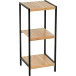 Bambusový regál v černo-přírodní barvě 30x70 cm – Casa Selección ID_1707506