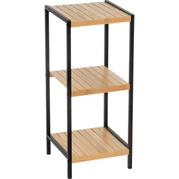 regál Bambusový regál v černo-přírodní barvě 30x70 cm – Casa Selección ID_1707506