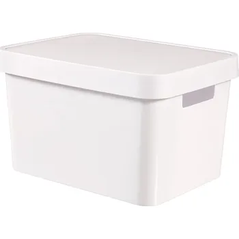 Úložný box Krabička s víkem bílá 17l Curver