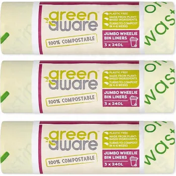 Pytle na odpadky Pytle na bioodpad GreenAware 240 l, 3 ks