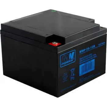Záložní baterie Akumulátor AGM MWP 26-12B 12V/26Ah Long Life M5 pro UPS