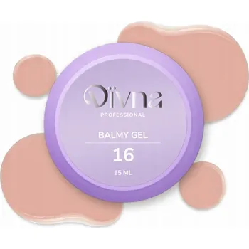 Lak na nehty DIVNA Balmy Gel modelovací gel 16, gel v lahvičce s konzistencí báze, 15 ml