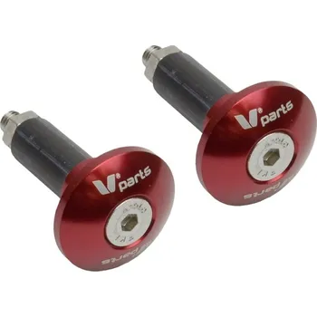 Koncovka tyče V-PARTS Ø12-18mm červená ASOT-287-VPARTS-RED