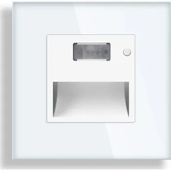 Nástěnné svítidlo Podlahové světlo + PIR sensor, 1,5W, 240V, bílá barva
