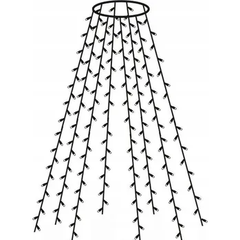 Vánoce Vánoční osvětlení na stromeček FHS venkovní 2 m 101 - 200 světýlek