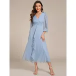 Ever Pretty dámské šaty EP01977-5 modrá 5XL