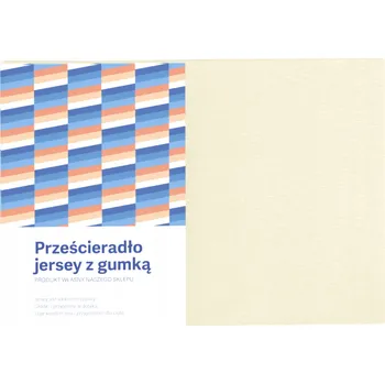 Prostěradlo MATNÉ PROSTĚRADLO JERSEY 140X200 NA BAVLNA MATRACE ECRI