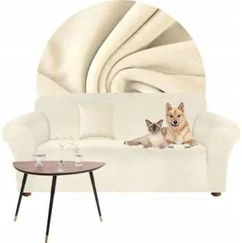 Napínací potah Potah na pohovku (kanape) Domidekor béžový