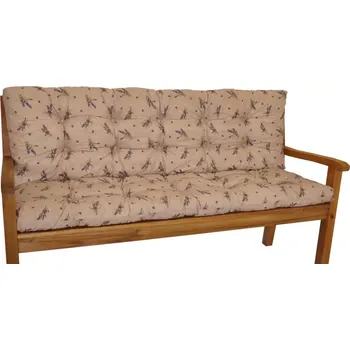 Podsedák Polstr na zahradní lavičku 150 cm - levandule - SLEVA 3% s kodem radost25