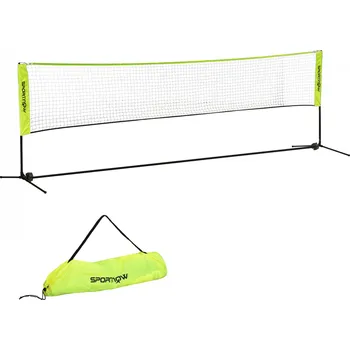 Raketový sport Síť na badminton nebo tenis, 420 x 103 x 107-155 cm | žluto-zelená