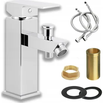 Vodovodní baterie Stojánková umyvadlová baterie TrendHouse Premium, stříbrná