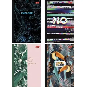 Sešit Sešit s mřížkou Majewski, tvrdé desky, formát B5, 96 listů, vícebarevný