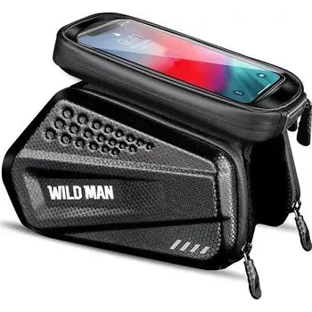 brašna na kolo Cestovní brašna WILDMAN na rám kola se zipem 1,2L (4"-7") ES6 černá