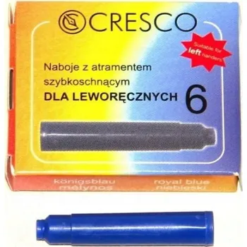 Modré bombičky Cresco NABOJE Do Piór Dla LEWORĘCZNYCH
