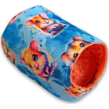 SpokojenéMorče.cz Pelíšek pro morčata kukaň "SpokojenéMorče" (Barva: morčata duhová)