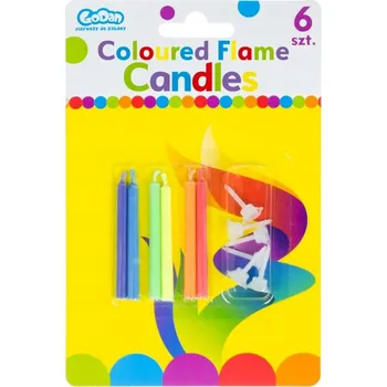 Dortová svíčka Sada narozeninových svíček 6 Ks na dort, na dorty a zákusky