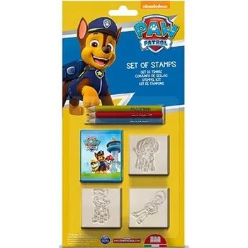Dětské razítko RAZÍTKA PRO UČITELE, RAZÍTKA Tlapková patrola 3 KUSŮ KREATIVNÍ