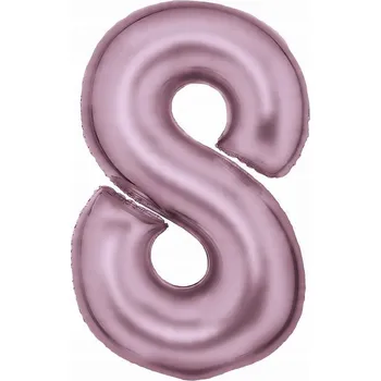 Balónek Fóliové balónky DEKORAČNÍ BALÓNKY na OSLAVU Balónek číslice 8 saténový pastelový