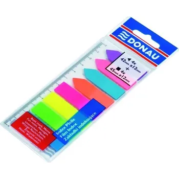 Samolepící bloček Samolepící plastové záložky 12 cm - mix neonových barev