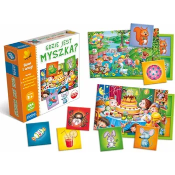 Desková hra Rozvojová desková hra pro nejmenší – Kde je myška? – vzdělávací rodinná hra pro kluky i holky, kreativní Granna
