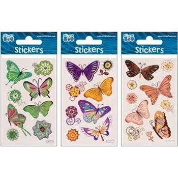 samolepka Klasické dekorativní Samolepky pro dívky samolepky sada samolepek s motýly, Starpak 1 ks