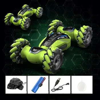 autíčko Kaskadérské auto na dálkové ovládání, ZELENÉ, HRAČKA pro děti