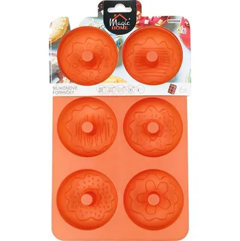 Forma na pečení Forma na pečení MagicHome 6 donutů, silikon, 27x16x3cm