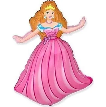 Balónek Balón Flexmetal Disney Princezny růžový 99x69 cm