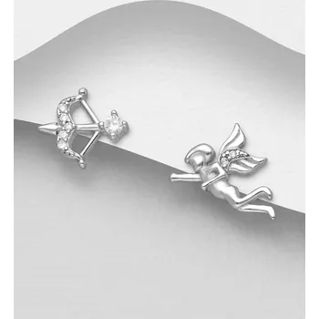 Náušnice Stříbrné náušnice s motivem Kupidon