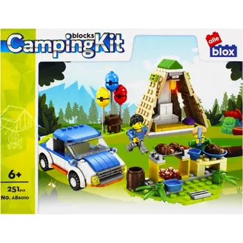 ostatní stavebnice STAVEBNÍ STAVEBNICE pro DĚTI sada 251 prvků KAMPING alleBLOX