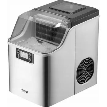 Výrobník ledu Vevor HZB-20AF/S stříbrná